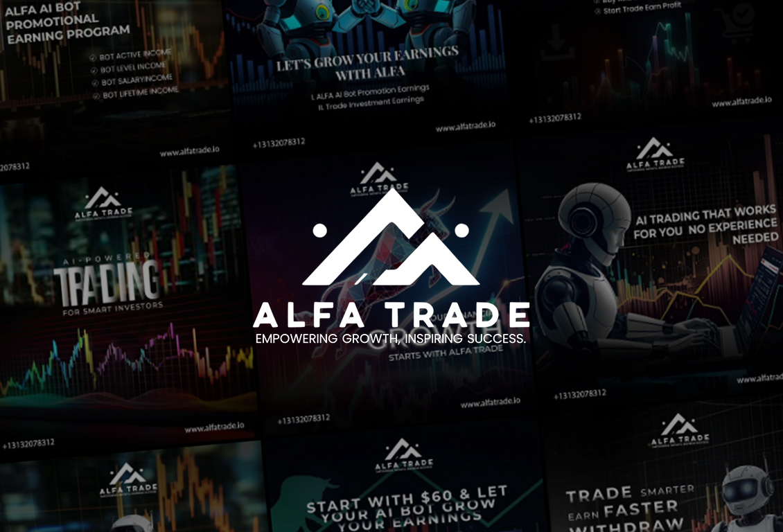 Alfa Trade - Branding and Social Media Management Project by Design Den Solutions