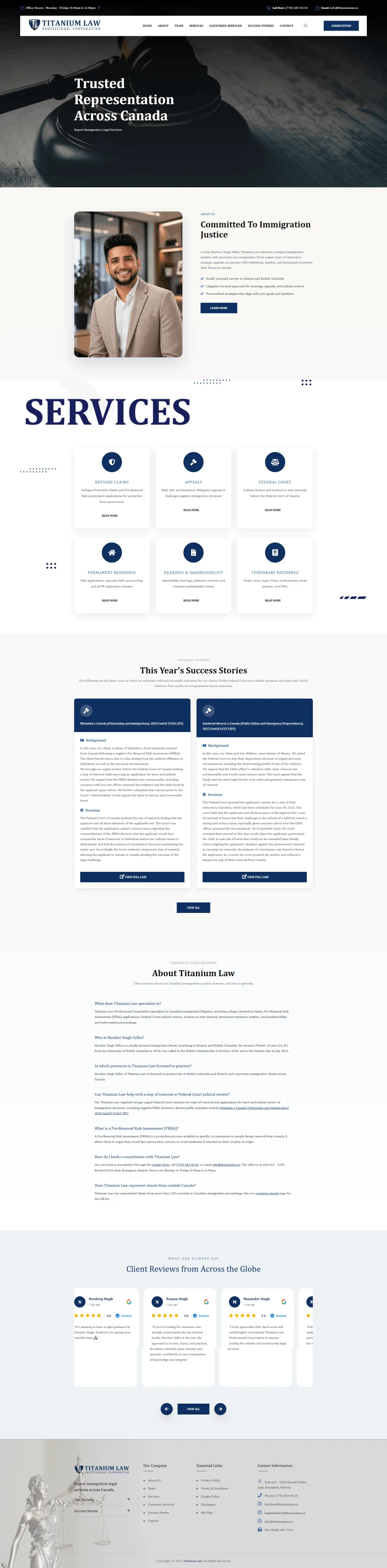 Titanium Law website